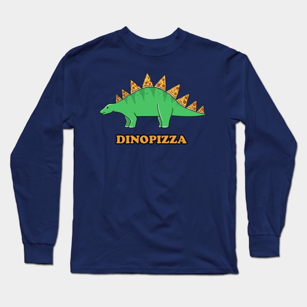 Dinosaurs Pizza Long Sleeve T-Shirt by coffeeman